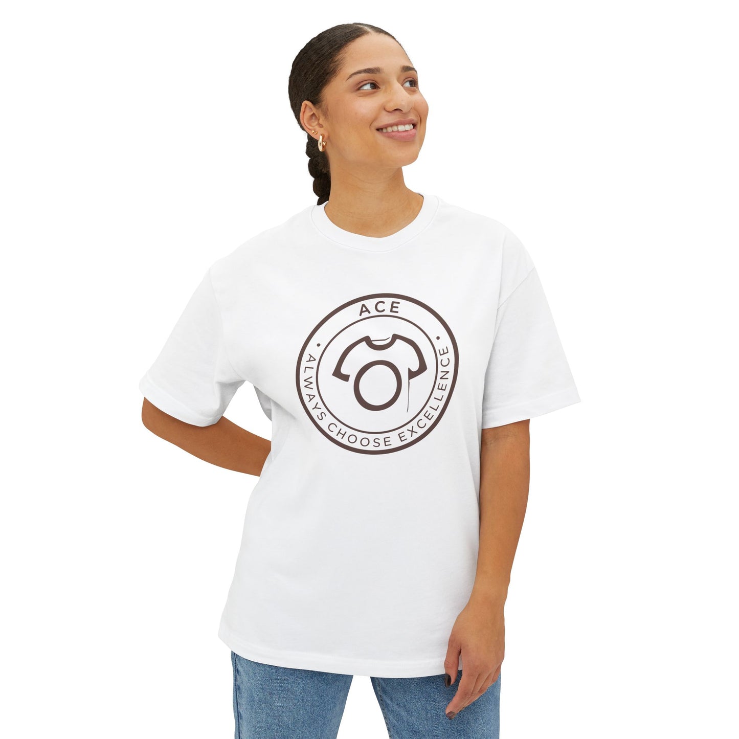 Oversized ACE Tee – Always Choose Excellence | Unisex Cotton Tee - For Ambitious Minds