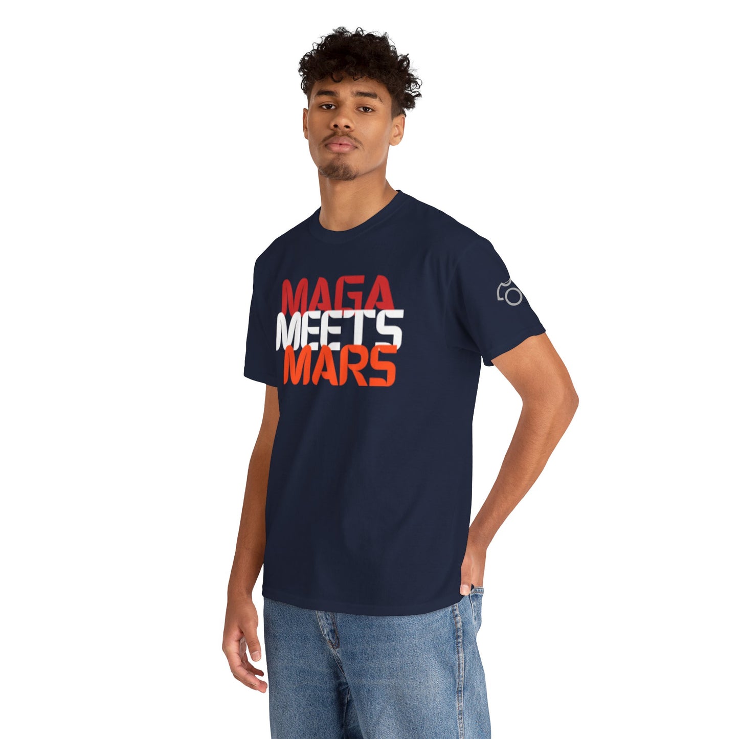 Maga Meets Mars | Unisex Cotton Tee - Humor Goes Galactic