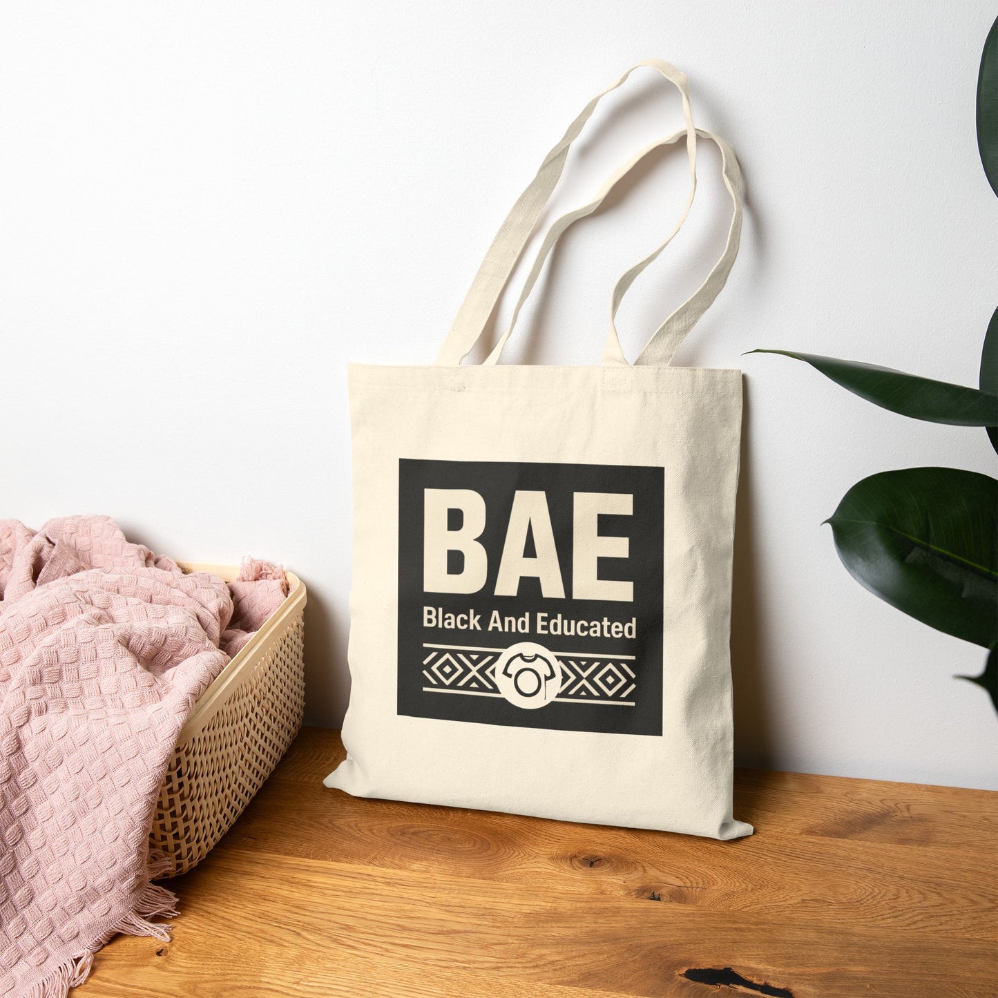 BAE - Black and Educated Cotton Canvas Tote Bag