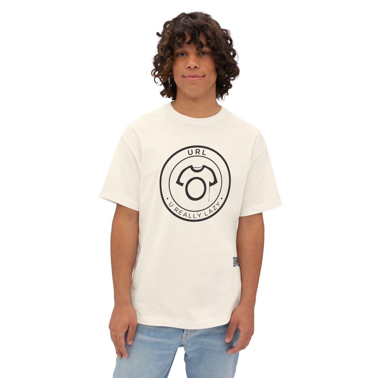 Oversized URL Tee – U Really Lazy | Unisex Cotton Tee - For Nap Lovers