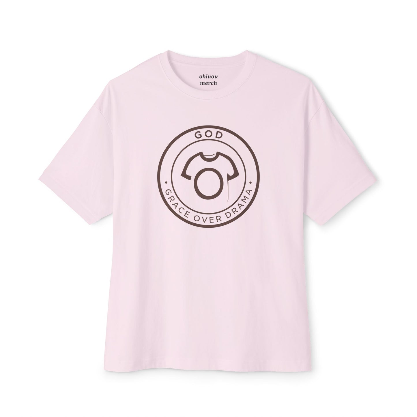 Oversized GOD Tee – Grace over Drama | Unisex Cotton Tee
