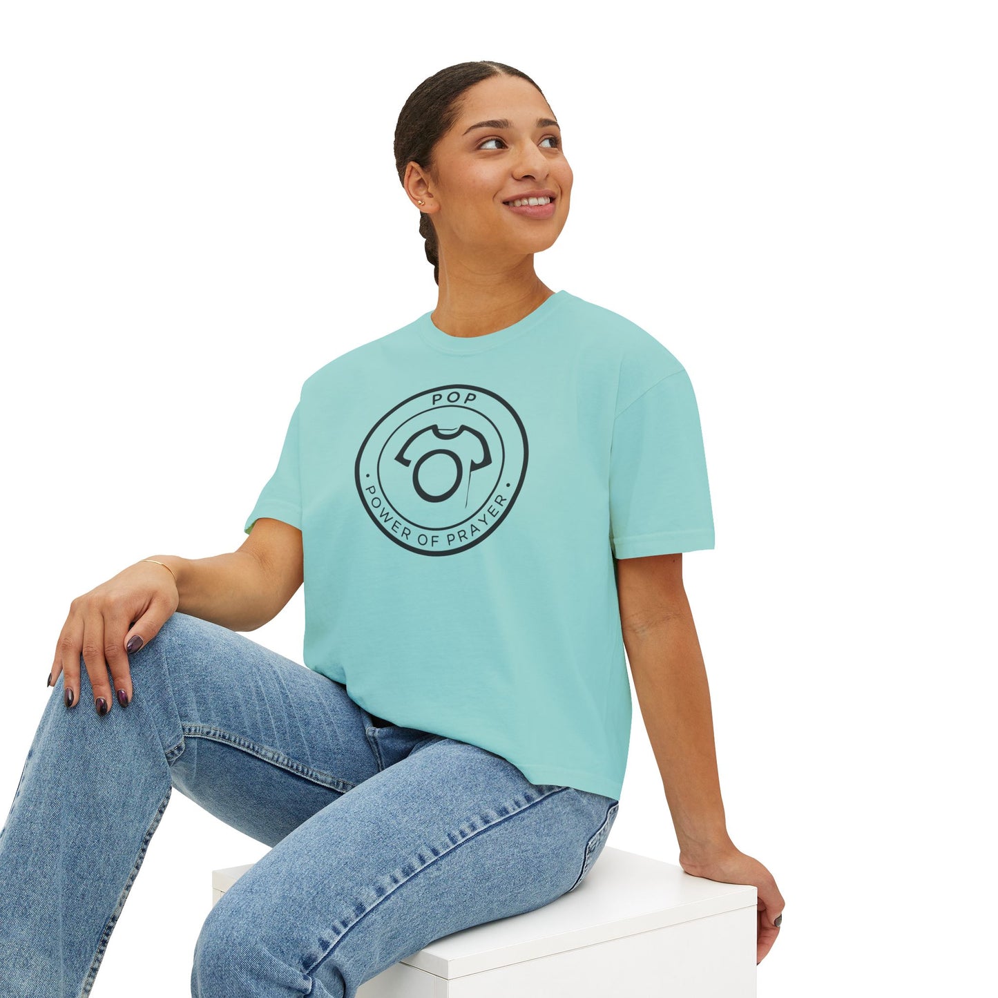 POP - Power Of Prayer | Women's Boxy Tee