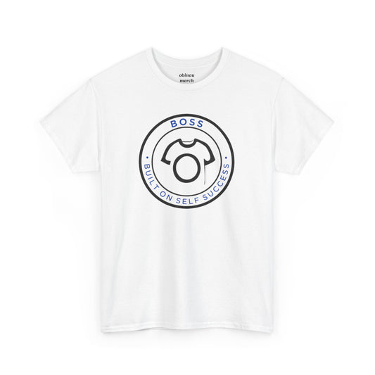 BOSS - Built of Self Success | Unisex Cotton Tee  –  Motivational Graphic Shirt for Entrepreneurs & Go-Getters