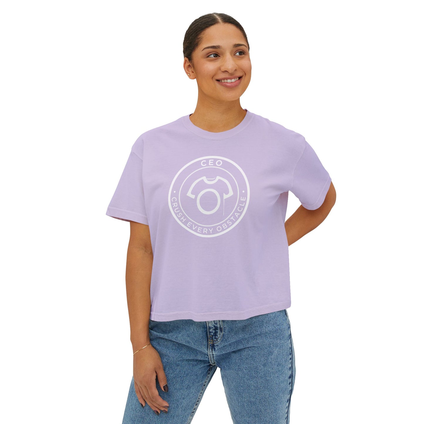 CEO Tee - First Love Yourself | Empowering Women's Boxy Tee