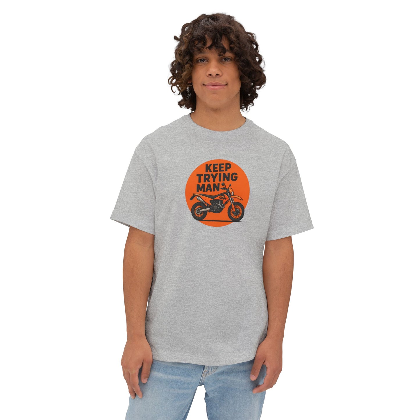 Oversized KTM Tee – Keep Trying Man | Unisex Cotton Tee
