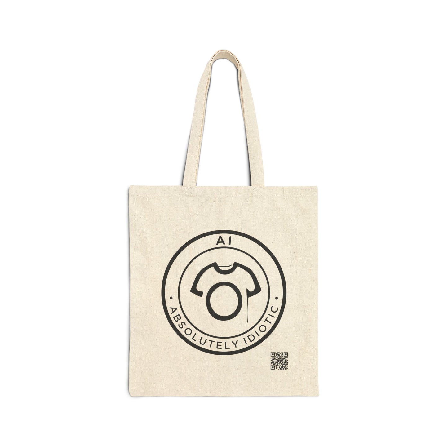 AI – Absolutely Idiotic | Sarcastic Canvas Tote Bag