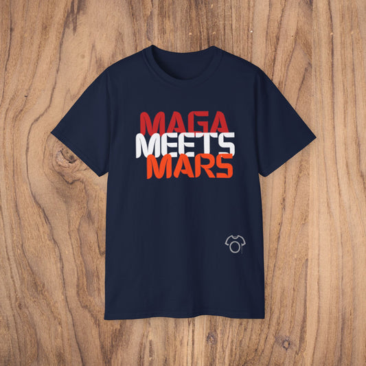 Maga Meets Mars | Unisex Ultra Cotton Tee - Humor Goes Galactic