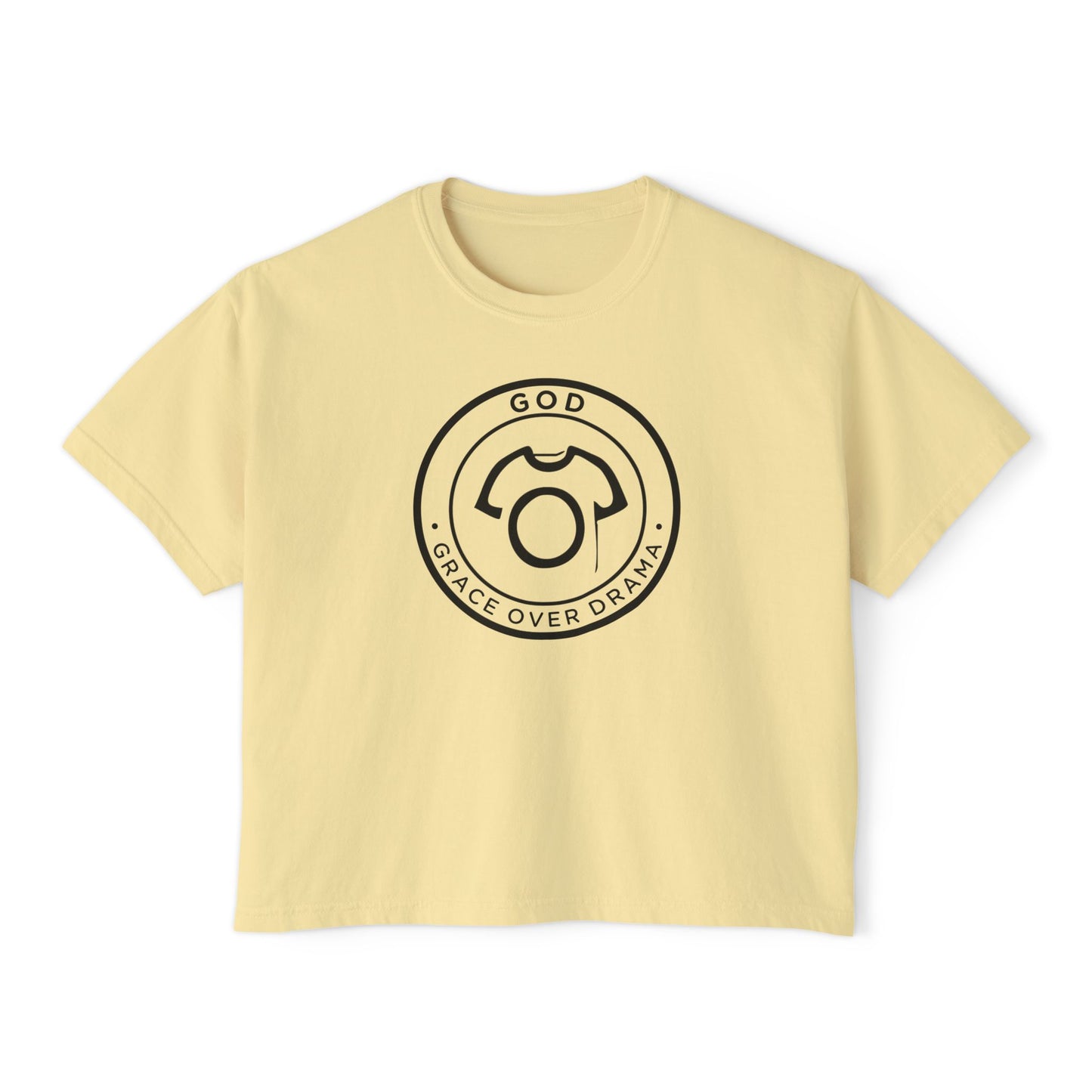 GOD Tee - Grace Over Drama | Women's Boxy Tee