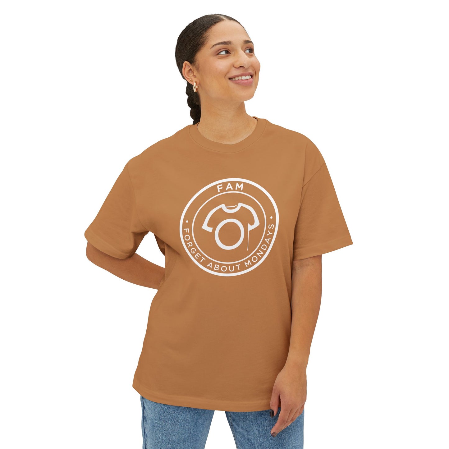 Oversized FAM Tee – Forget About Mondays | Unisex Cotton Tee - Anti-Monday Crew