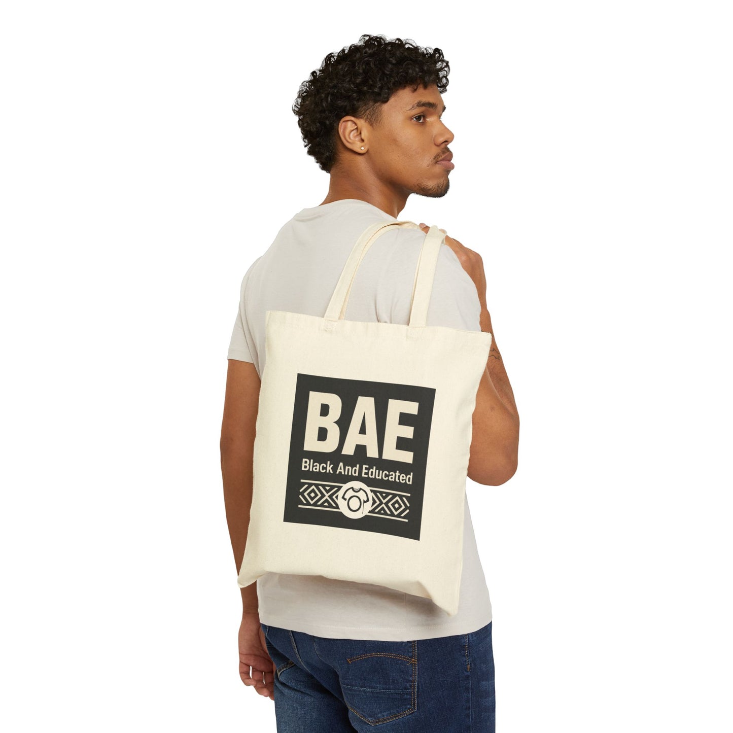 BAE - Black and Educated Cotton Canvas Tote Bag