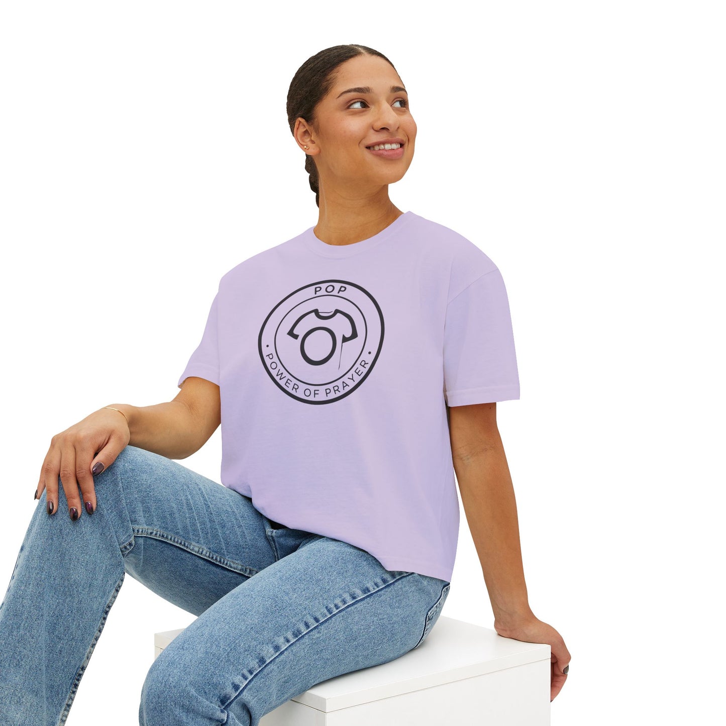 POP - Power Of Prayer | Women's Boxy Tee
