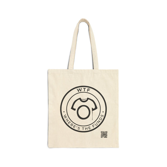 W.T.F – Where’s The Funds? | Funny Canvas Tote Bag