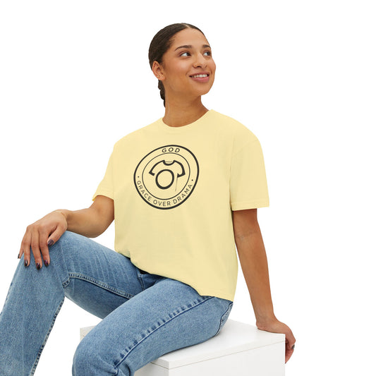 GOD Tee - Grace Over Drama | Women's Boxy Tee