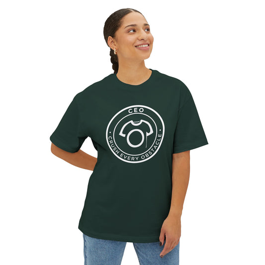 Oversized CEO Tee – Crush Every Obstacle | Unisex Cotton Tee - Motivational Tee - CA